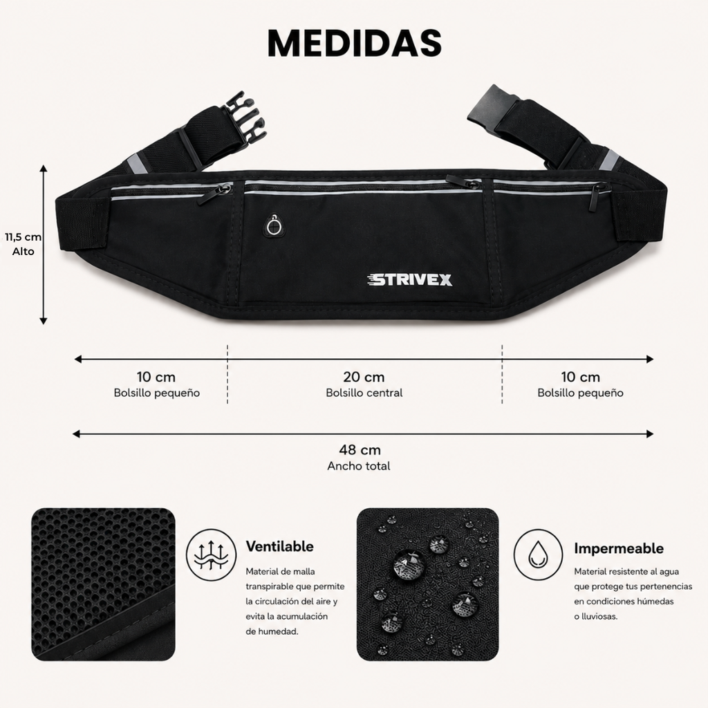 Waist bag Running Move - Black